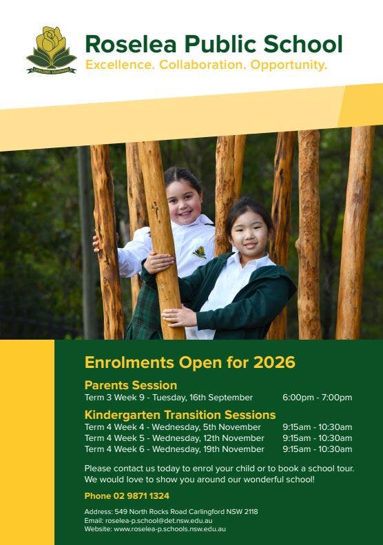 Kindergarten orientation Flyer with dates and times.
